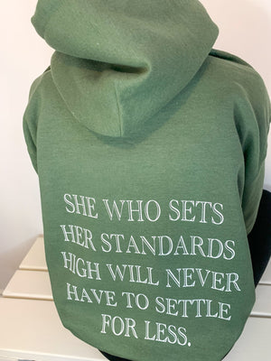 Open image in slideshow, High Standards Hoodie
