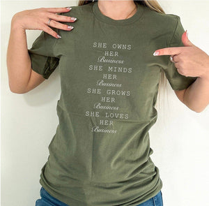 Open image in slideshow, Her Business T-Shirt
